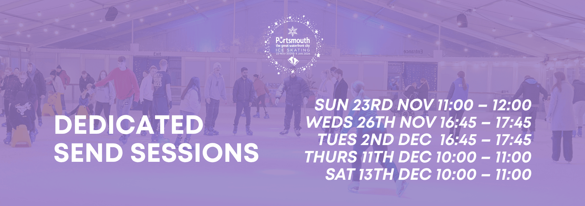 Dedicated Send Sessions at Portsmouth On Ice